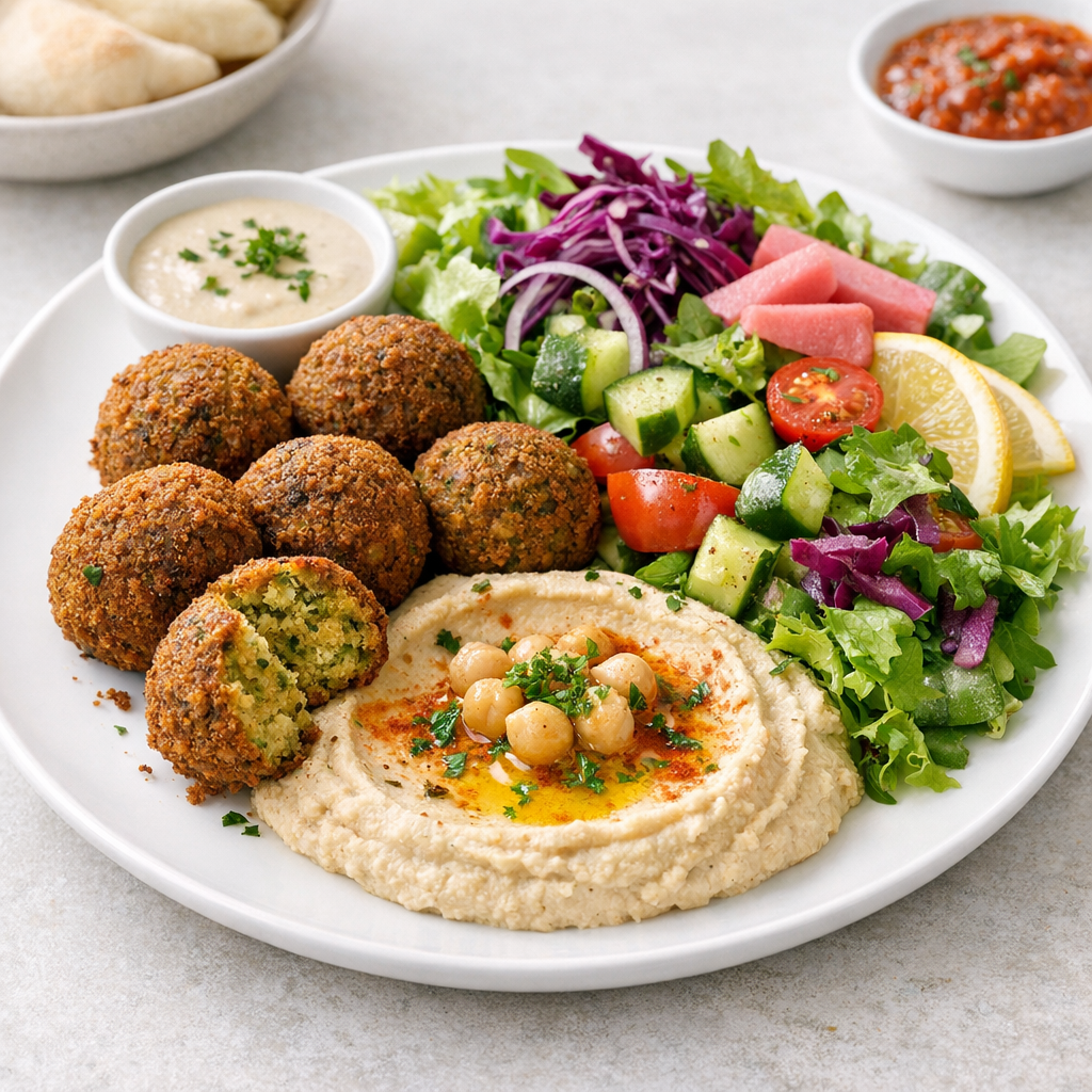 Vegetarischer Falafelsalat