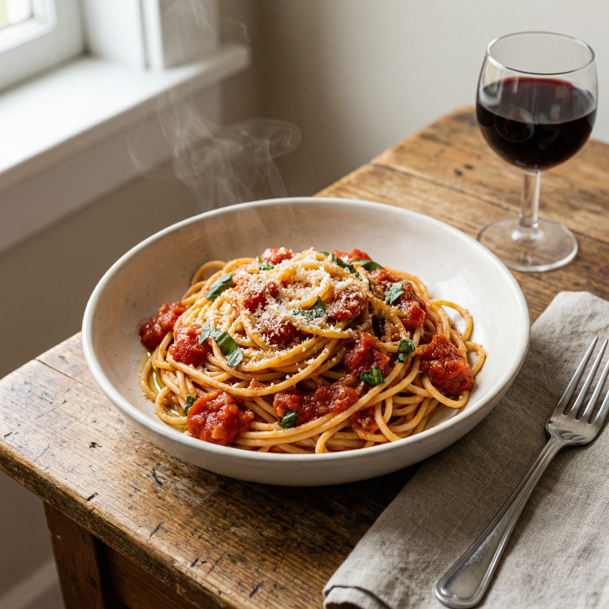 Rigatoni in Tomatensauce