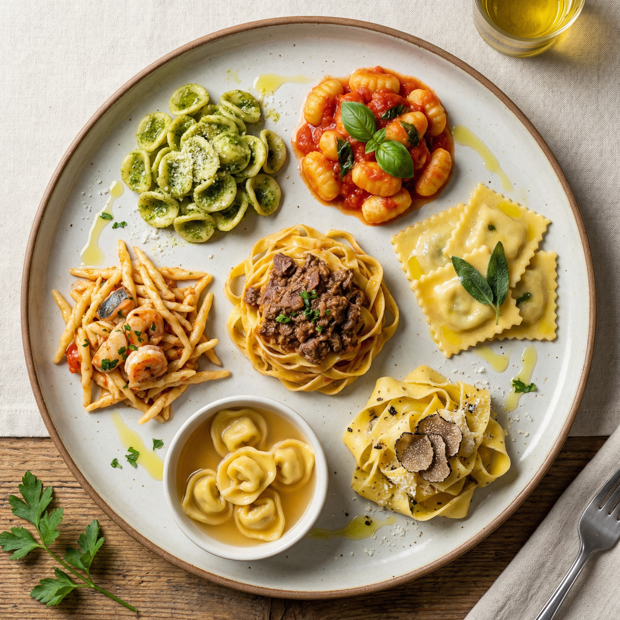 Frische Pasta Spinat-Parmesan-Sauce