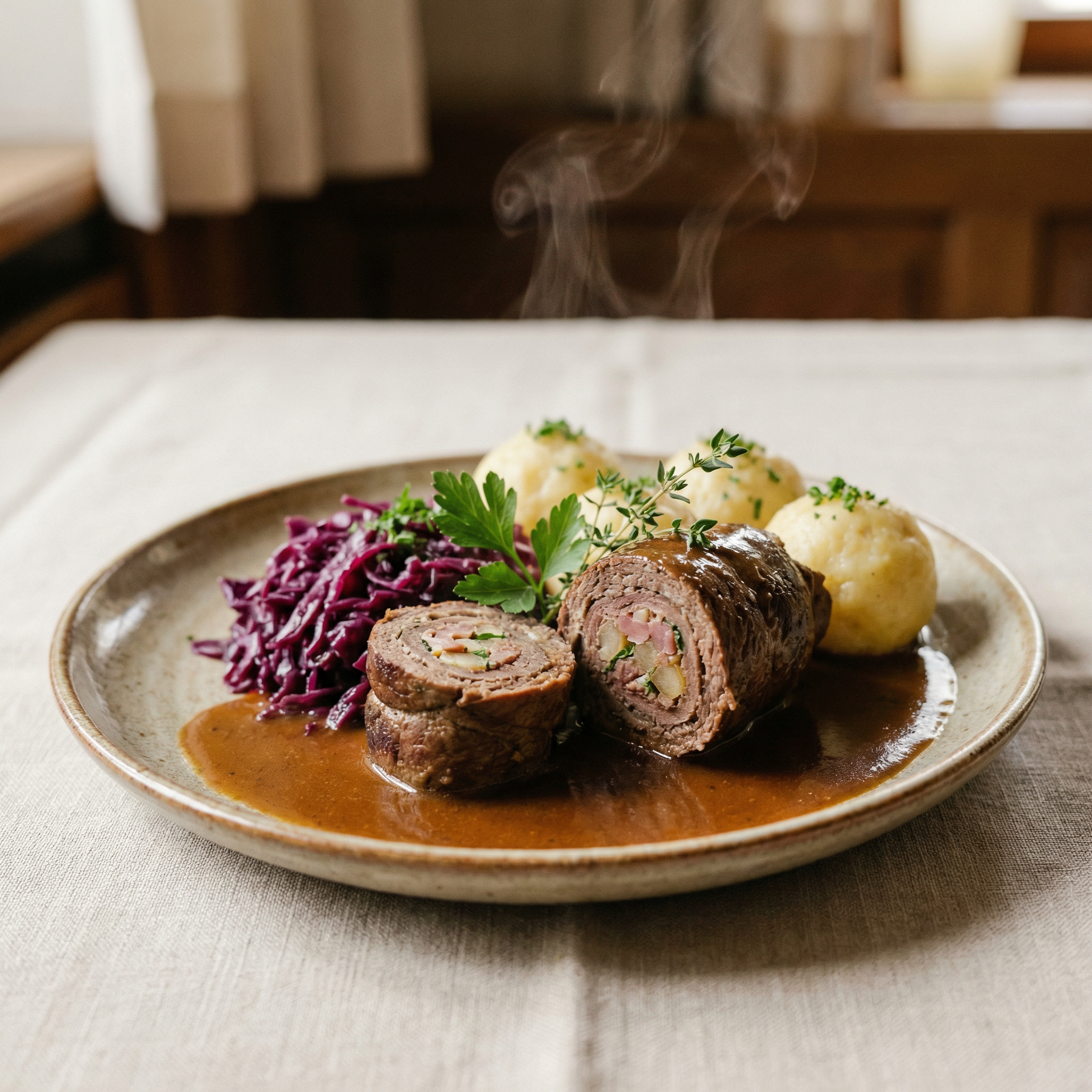 Herzhafte Rinderroulade