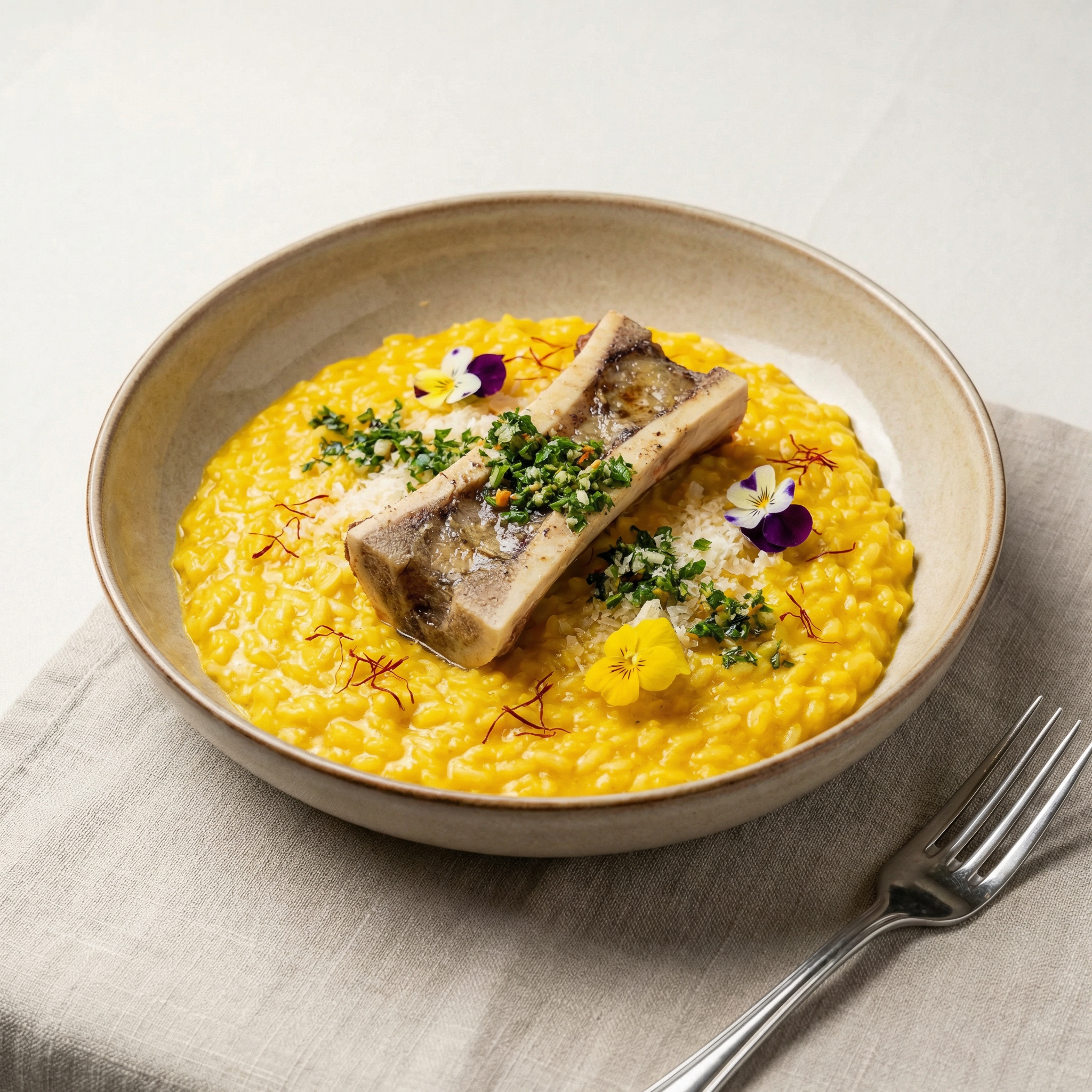 Jakobsmuscheln auf Safran Risotto