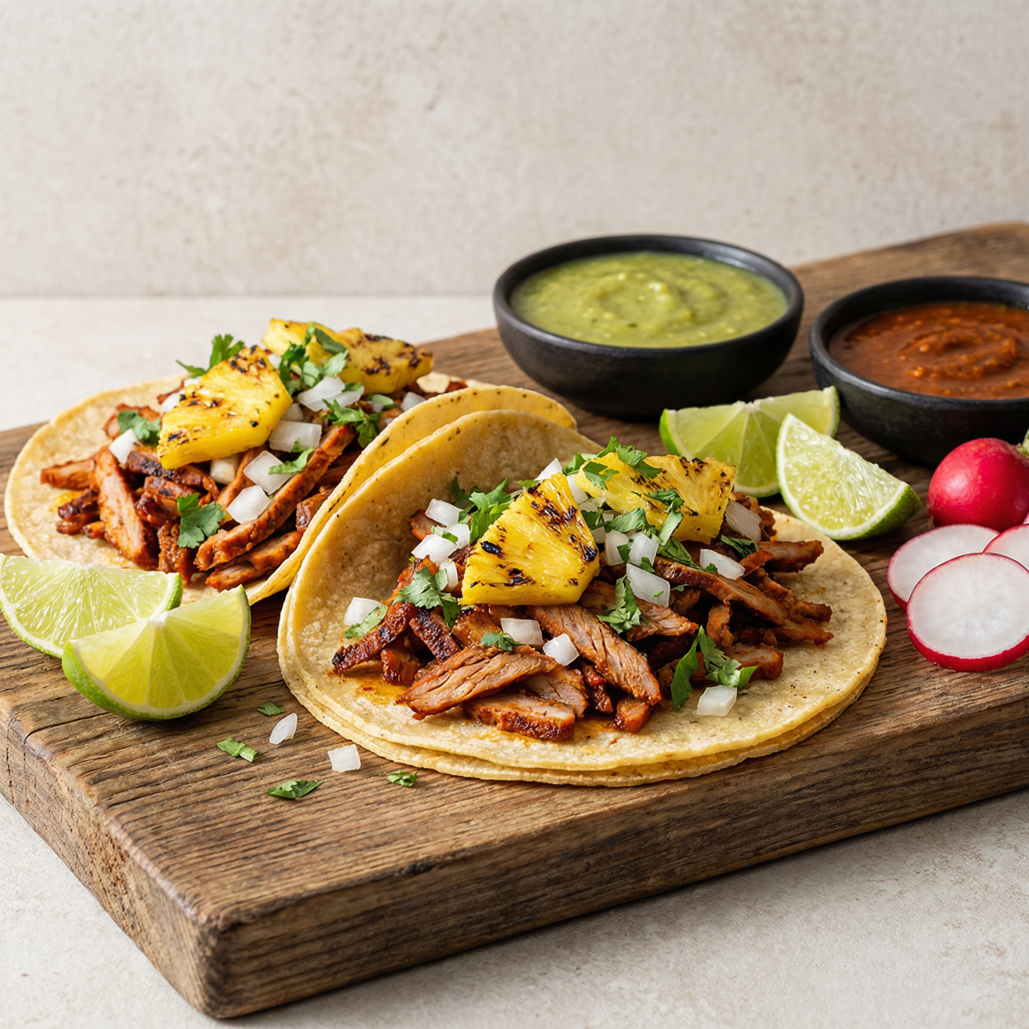 Korean Tacos mit Salat und Bulgogi