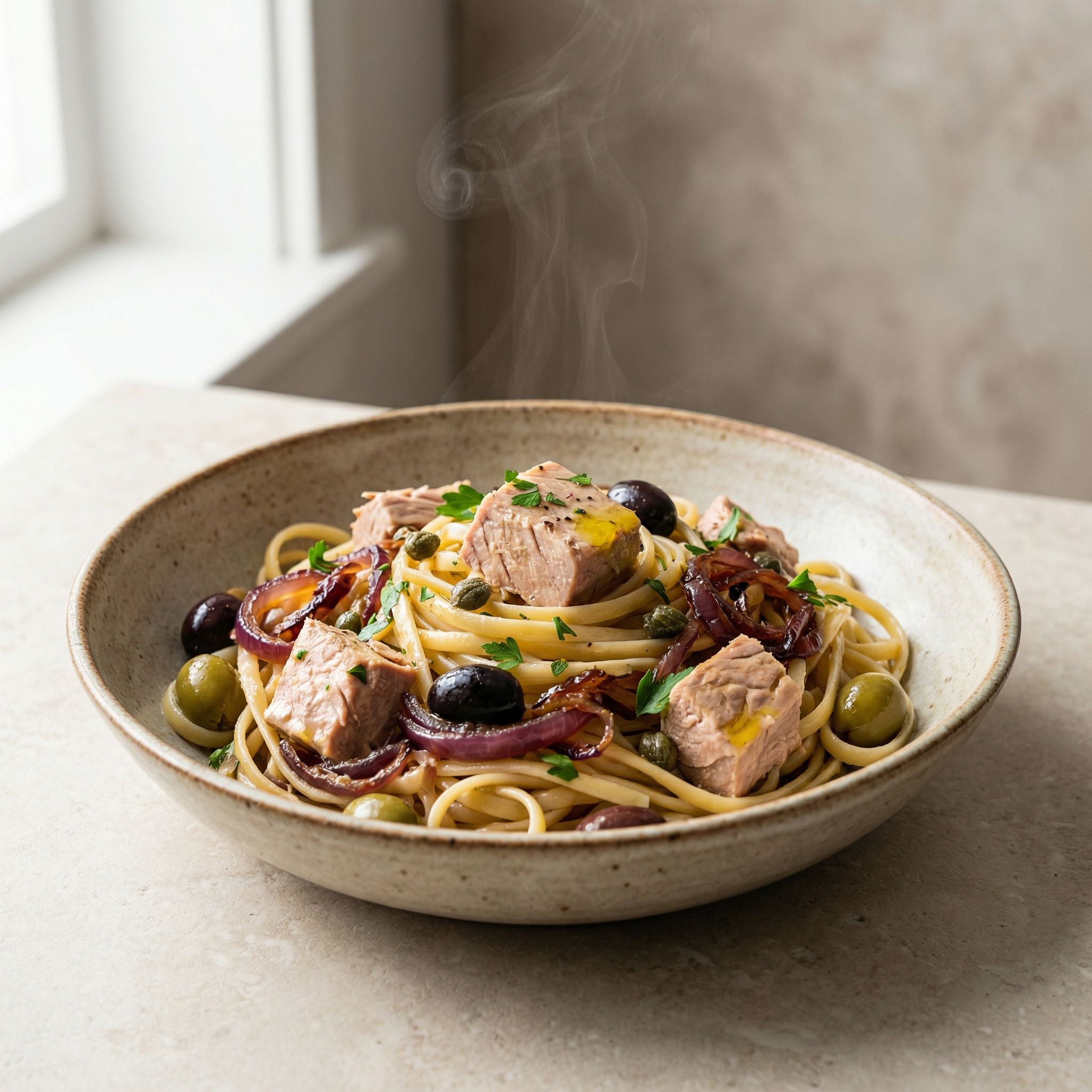 Insalata con Fagioli Bianchi, Tonno e Cipolla