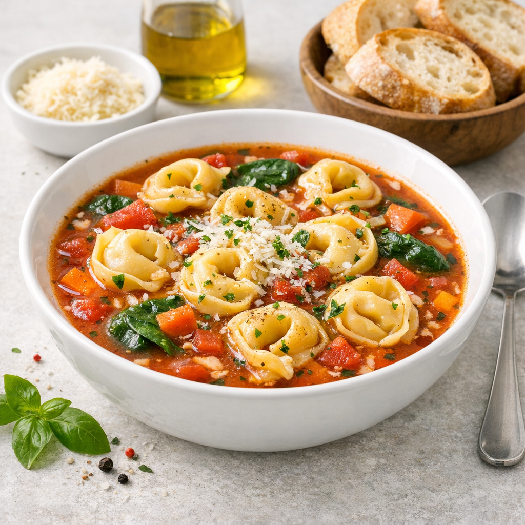 Cremiger Tortellini-Topf